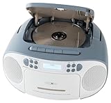 Reflexion RCR2260DAB/BL, Tragbares CD/MP3-Cassetten-USB-DAB+-Stereo Radio...