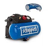 Scheppach Druckluft Kompressor HC06 ölfrei | 6L Kessel | 8 bar...