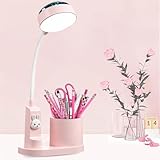Kinder Schreibtischlampe mit Stifthalter, Niedliche LED Schreibtisch...