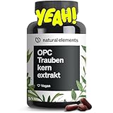 natural elements OPC Traubenkernextrakt - 240 hochdosierte Kapseln für 8...