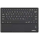 1byone DIAFIELD Bluethooth Tastatur mit Touchpad, Tablet Tastatur Ipad...