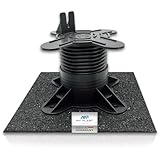 Terrassenpads 200 x 200 mm x 3mm | Unterleger aus Gummigranulat | Für...