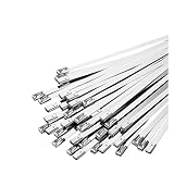 OZXJW Kabelbinder aus Edelstahl 316, 100 Stück, 4,6 mm, 7,9 mm,...