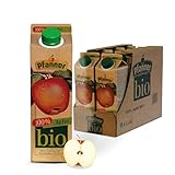 Pfanner 100% BIO Apfelsaft naturtrüb (8 x 1 l) – direkt gepresste Äpfel...