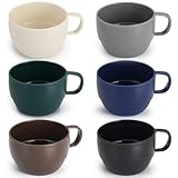 ReaNea Nespresso Tassen Set 350ml 6er, kaffeetasse groß, kaffeetassen set...