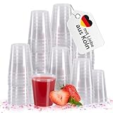 Vivaloo Schnapsgläser Plastik 2cl (20 ml) 100 Stück - wiederverwendbare...