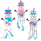 Baker Ross AT169 Schneemann Traumfänger Bastelset (4 Stück) Weihnachten...