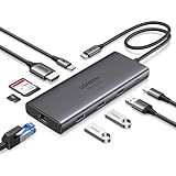 UGREEN Revodok Pro 109 USB C Hub 10Gbps USB A 3.2&USB C 3.2, HDMI 4K@60Hz,...