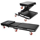 Arebos 2-in-1 Montagerollbrett | 150 kg belastbar | 6 bewegliche Rollen, 2...