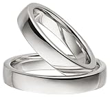 Partnerringe Silber 925 Paarpreis Massiv 4 mm Breite Nickelfrei...