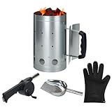 Palmhill Holzkohle-Kaminanzünder, Kohle-Kaminanzünder für Grill, Kamin,...