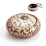 SPERMUOY Aschenbecher aus Keramik mit Deckel,Keramik und Winddichte...