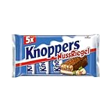 Knoppers NussRiegel – 1 x 200g (5 Riegel) – Schokoriegel mit Milch- und...