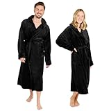 Blumtal Bademantel Damen und Herren - kuschelig weicher Fleece Bademantel...