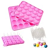 Cake Pop Formen Backen, 2 Stück Silikon Lollipop Formen, Cake Pop Sticks...