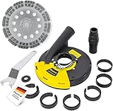 FANZTOOL Absaughaube Winkelschleifer für Betonschleifer, mit...