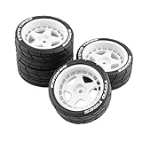 Harilla 4X RC Rally Reifen 12mm Nabe Verschleißfester Ersatz für TT02...