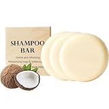 Feste Shampoo Bar Kokos Repair, Nachhaltiges Haarshampoo mit Kokosöl für...