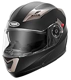 Motorradhelm Klapphelm Integralhelm Fullface Helm - Yema YM-925 Rollerhelm...