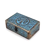 Indus Lifespace BHAVATU Handgefertigte Schmuckschatulle aus blauem...