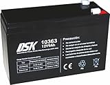 DSK 10363 - Versiegelte wiederaufladbare AGM-Bleibatterie 12V mit 9Ah....