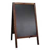 Aufsteller Kreidetafel Kundenstopper beidseitig aus Holz 100 x 60 cm