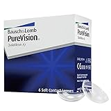 Bausch + Lomb PureVision Monatslinsen, sphärische Kontaktlinsen, weich, 6...