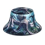 WHJSSF Riesiger Octopus bedruckter reflektierender Fischerhut, Unisex,...