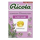 Ricola Alpen Salbei, 50g Böxli Original Schweizer Kräuter-Bonbons mit 13...