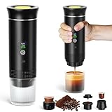 ADOGO Tragbarer Espressomaschine-Auto, Mini Reisekaffeemaschine Elektrisch...