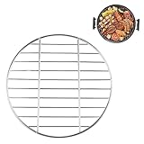 HECHKJ Grillrost Edelstahl Rund, Durchmesser 30 cm Grillgitter Rund,...