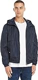 Tommy Hilfiger Herren Jacke Hooded Jacket Übergangsjacke, Blau (Desert...