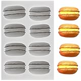 MINFEIDMS 3D Macaron Hamburger Silikon Fondant Formen Macaron Schokolade...