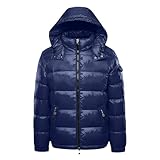 Generisch Daunenjacke Herren Warme Parka Mantel Mit Kapuze Winter Schnee...