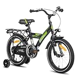 HILAND 16 Zoll Kinderfahrrad, StVZO, für Jungen Kinder ab 4,5,6 Jahren mit...