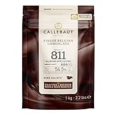 Callebaut Receipe No. 811 Kuvertüre Callets, Zartbitterschokolade, 54,5%...