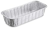 Weber 6498 Alu-Tropfschalen 13x28x6,3 cm, 10 Stück, Einwegschalen,...