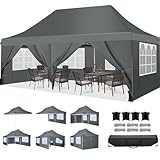 TOOLUCK Faltpavillon 3X6, Pavillon 3x6m Wasserdicht Stabil Winterfest,...