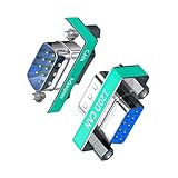 ZUJIABAO Doppelter DB9-poliger Stecker/Buchsen-Adapter, DB9-Pin-Stecker...