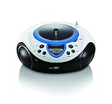 Lenco SCD-38 USB Blau – Tragbares UKW-Radio mit CD/MP3-Player –...