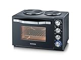 SEVERIN Back- und Toastofen mit Kochplatten, Ofen mit 30 L Garrauminhalt,...