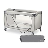 Hauck Sleep N Easyfold, Dark Grey - Schnell Faltbares Baby Reisebett ab...