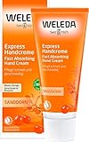 WELEDA Bio Express Handcreme Sanddorn - Naturkosmetik Handpflege Creme für...