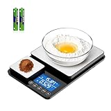 Diyife Küchenwaage mit 2 Plattformen, Multifunktional Küchenwaage Digital...