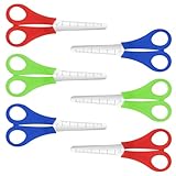 Kindersicherheitsscheren, 6 Stück, stumpfe Spitze aus Edelstahl mit...