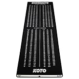 KOTO Carpet Checkout 237 x 80 cm Dartmatte - Professionelle Dartmatte zum...