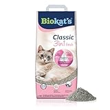 Biokat's Classic fresh 3in1 mit Babypuder-Duft - Klumpende Katzenstreu mit...