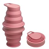 Opard 500ml Faltbare Trinkflasche BPA Freie Auslaufsichere Silikonflasche...