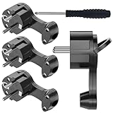 Schuko Stecker, Flachstecker Flach, Winkelstecker 230V, Stromstecker mit...