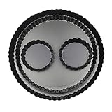 Yamteck Tarteform 28/24/2x10cm mit Hebeboden, Quicheform...